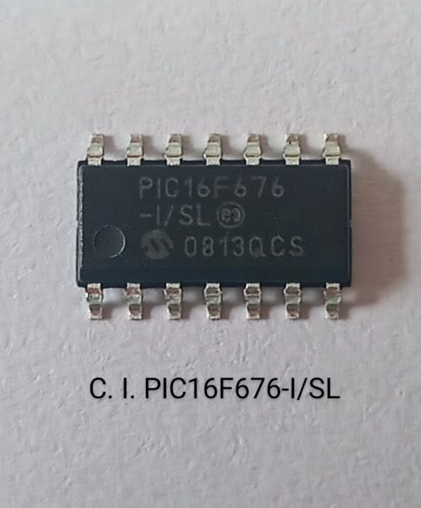 C. I. Microcontrolador PIC16F676-I/SL SMD