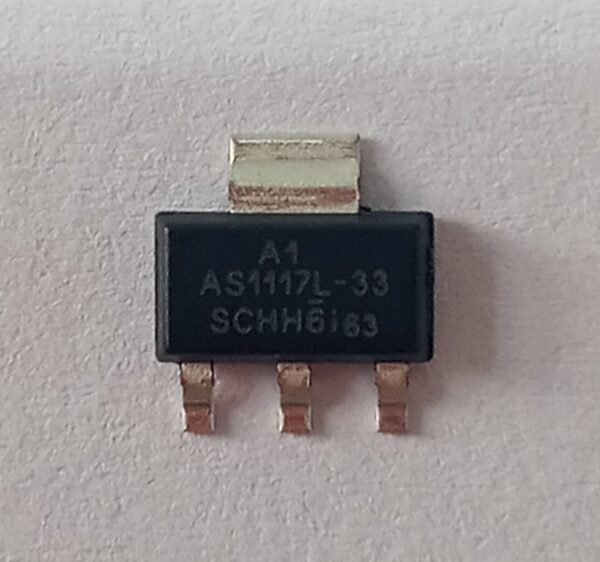 C. I. AS1117L-3.3/TR-HF Regulador de tensão 3,3V Low Dropout (LDO) smd SOT-223.