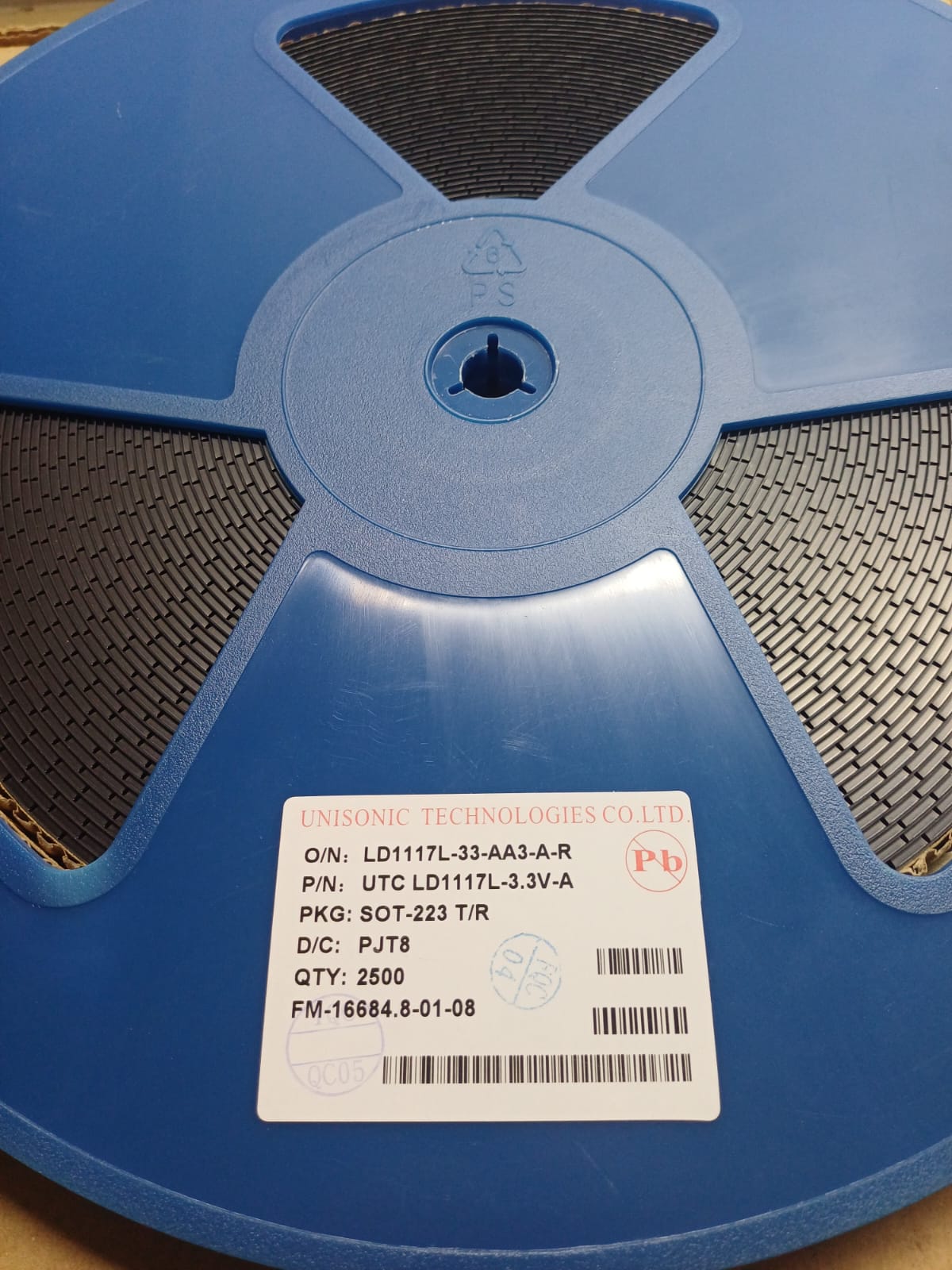 LD1117L-33-AA3-A-R (LM1117) SMD SOT-223 - Imagem 2